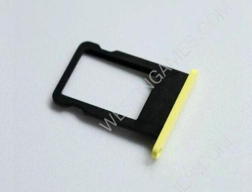 Original Sim Card Tray Replacement for iPhone 5C - Yellow