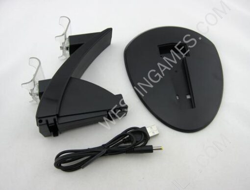 Dual Controller Power Charging Stand For PS4 Dualshok 4 Wireless Controller - Black - Image 2