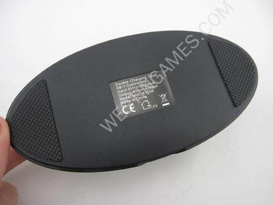 EU Type Dual Charge Station Charging Power Dock for XBOX ONE Wireless Controller - Black - Image 5