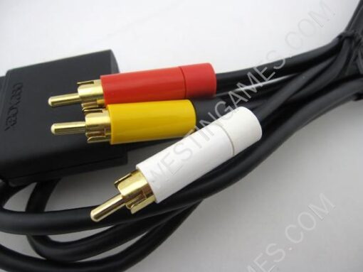 Original AV Cable for XBOX 360 Slim to TV - Black - Image 3