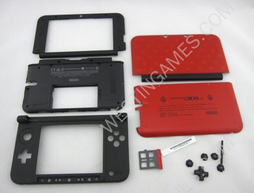 Original Housing Shell Case Replacement Part for Nintendo 3DS LL/XL - Mario Red - Image 6