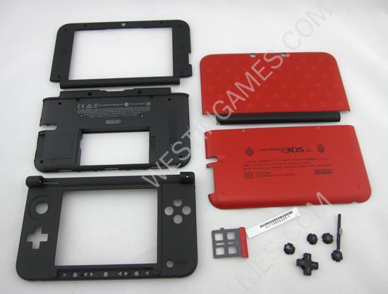 Original Housing Shell Case Replacement Part for Nintendo 3DS LL/XL - Mario Red - Image 6