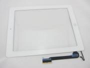 Front Touch Screen Glass with Home Button Digitizer Assembly for iPad 4 - White (OEM)