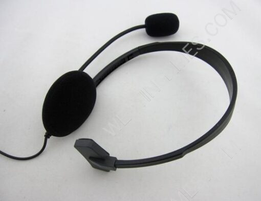 Headset Headphone with Volume Control and Microphone for PS4 - Black - Image 3