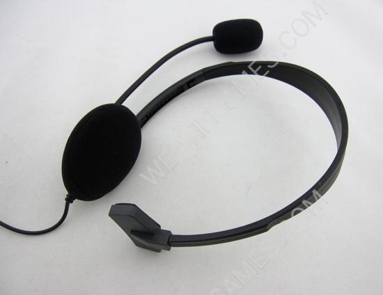 Headset Headphone with Volume Control and Microphone for PS4 - Black - Image 3