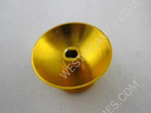 Replacement Aluminum Alloy Joystick 3D Thumbstick Caps for Xbox360 Controller - Golden (2 PCS) - Image 4