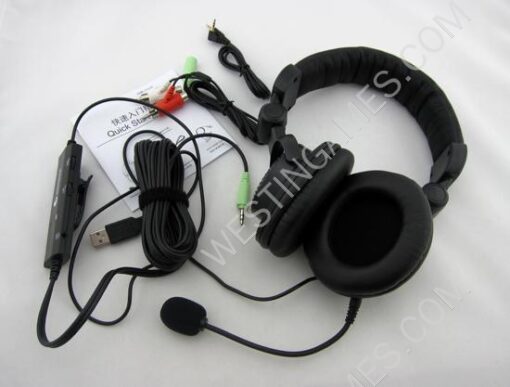 4 in 1 Universal Gaming Headset w/ Microphone for PS3/PS4/XBOX 360/PC - Black - Image 2