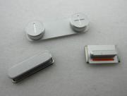 3 in 1 Original Power Button + Mute Switch + Volume Rocker Set for iPhone 5S - Silver