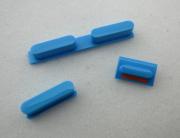 3 in 1 Replacement Power Button + Vibrate Switch + Volume Rocker Set for iPhone 5C - Blue
