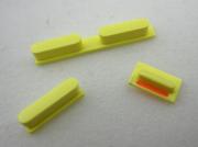 3 in 1 Replacement Power Button + Vibrate Switch + Volume Rocker Set for iPhone 5C - Yellow