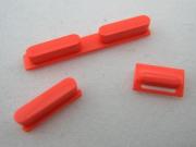 3 in 1 Replacement Power Button + Vibrate Switch + Volume Rocker Set for iPhone 5C - Red