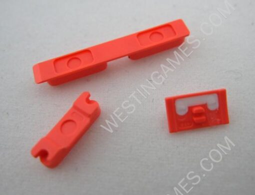 3 in 1 Replacement Power Button + Vibrate Switch + Volume Rocker Set for iPhone 5C - Red - Image 2