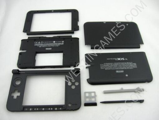 Replacement Complete Housing Shell Case for Nintendo 3DS XL/LL - Black - Image 6