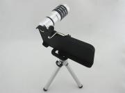 10/12X Zoom Metal Telescope Camera Lens Kit Magnifier + Tripod Stand + Case for iPhone 5 5G 02