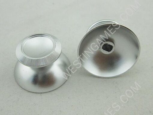 Quality A Metal Mod Joystick Analogue 3D Thumbsticks for PS4 Wireless Chontroller - Silver (2 PCS)