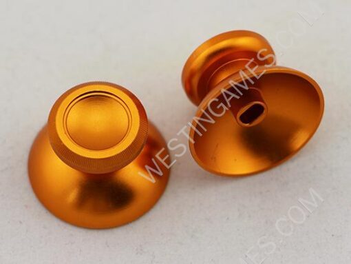 Quality A Metal Mod Joystick Analogue Thumbsticks for XBOX ONE Chontroller - Golden (2 PCS)