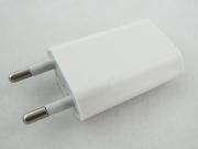 New A1400 1A USB Power Charger AC Adapter Adaptor for iPhone 5G/5S/4G/4S EU Plug - White (OEM A+)