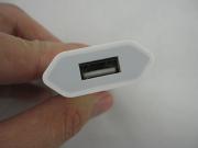New A1400 1A USB Power Charger AC Adapter Adaptor for iPhone 5G/5S/4G/4S EU Plug - White (OEM A+) 03