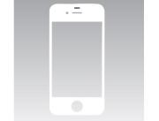 OEM Replacement Front Screen Glass Lens Parts for iPhone 4G - White