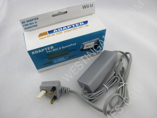 UK Plug Power Charging AC Adapter for WII U Gamepad Controller
