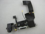 Dock Charging Connector Port with Headphone Jack Flex Cable for iPhone 5C - Black (Pulled) 02