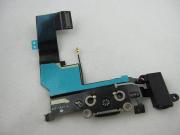 Dock Charging Connector Port with Headphone Jack Flex Cable for iPhone 5S - Black