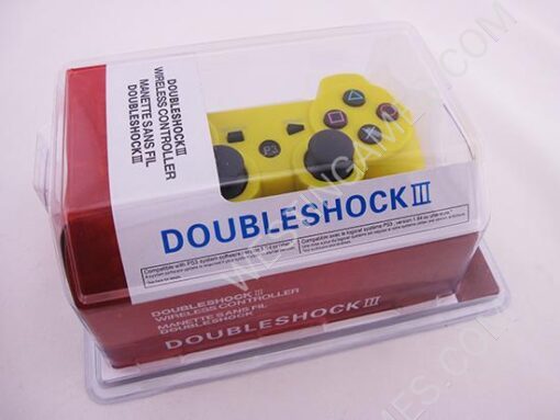 Dual Shock DualShock 3 Wireless Bluetooth SIXAXIS Controller Yellow for All PS3 (NEUTRAL)