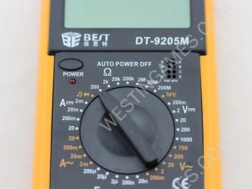 3 1/2 Large LCD Digital Multimeter DT-9205M/A Auto Power Off Electrical Meter - Image 3