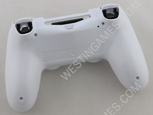 Replacement Complete Housing Shell Case for PS4 Dualshock 4 Controller - Glossy White - Image 4