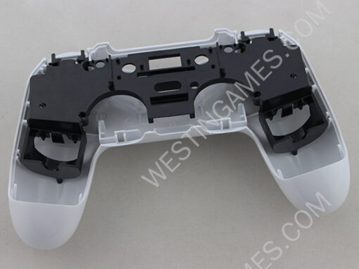 Replacement Complete Housing Shell Case for PS4 Dualshock 4 Controller - Glossy White - Image 7