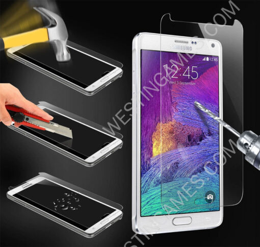 9H Ultra Thin Tempered Glass Screen Protector Glass Film Protection for Samsung Galaxy Note 4 - Image 3