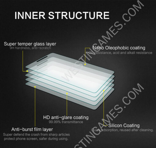 9H Ultra Thin Tempered Glass Screen Protector Glass Film Protection Anti-Glare for Lenovo A6000/A6000 Plus/K3 - Image 2