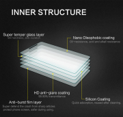 9H Ultra Thin Tempered Glass Screen Protector Glass Film Protection Anti-Glare for Lenovo A6000/A6000 Plus/K3 02