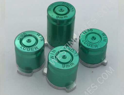 Metal ABXY Bullet Shell Buttons Mod Kit for XBOX ONE Controller Joystick - Red - Image 3