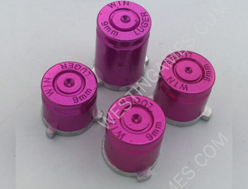 Metal ABXY Bullet Shell Buttons Mod Kit for XBOX ONE Controller Joystick - Red - Image 5