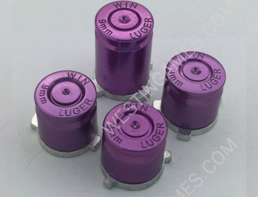 Metal ABXY Bullet Shell Buttons Mod Kit for XBOX ONE Controller Joystick - Red - Image 6