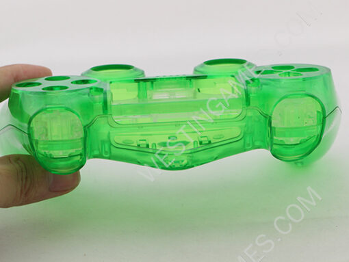 Replacement Complete Housing Shell Case for PS4 Dualshock 4 Controller - Transparent Green - Image 4