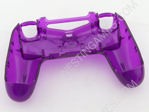 Replacement Complete Housing Shell Case for PS4 Dualshock 4 Controller - Transparent Purple - Image 5