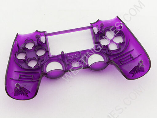 Replacement Complete Housing Shell Case for PS4 Dualshock 4 Controller - Transparent Purple - Image 6