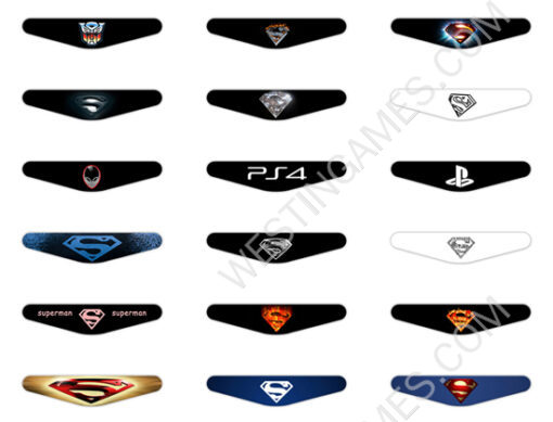 Designer LED Light Bar Decal Skin Sticker Colourful for PS4 Dualshock 4 Controller - 2260 Themes