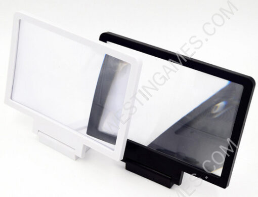 3D Enlarge Screen Video Amplifiers Magnifier for Samsung iPhone Mobile Phone - White - Image 3