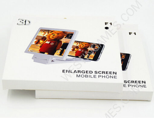 3D Enlarge Screen Video Amplifiers Magnifier for Samsung iPhone Mobile Phone - White - Image 4