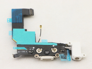 Dock Lightning Connector Port with Headphone Jack Flex Cable for iPhone 5S - White 02
