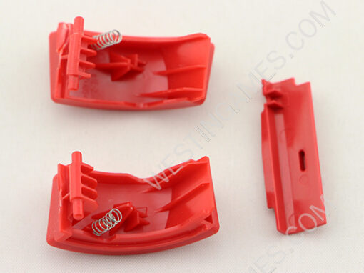 Original Repair Part Full Side Housing Part L and R button for Nintendo 2DS - Red - Image 4