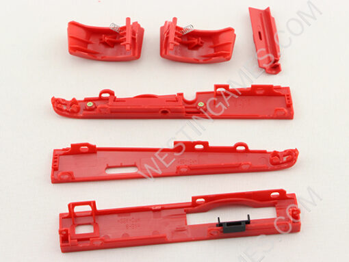Original Repair Part Full Side Housing Part L and R button for Nintendo 2DS - Red - Image 2