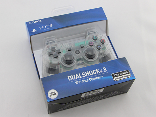 Bluetooth Wireless Controller New Blister Packing for Sony PS3 US Version - Clear White