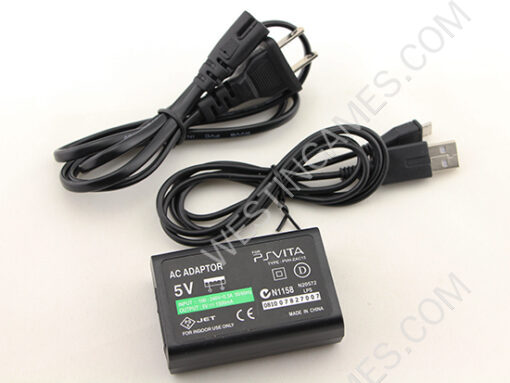 AC Adapter Power Supply with USB Cable for PlayStation Vita PSVITA 2000 (US) - Image 2