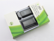 4 in 1 Battery Charging Kit with 4800mAH Battery Recharger Pack for XBOX360 & Slim - Black