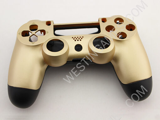 Replacement Top and Bottom Housing Shell Case for Playstation 4 PS4 Controller - Matt Gold (OEM A)