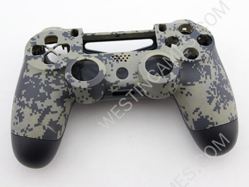 Replacement Top and Bottom Housing Shell Case for Playstation 4 PS4 Controller - Matt Camouflage 2